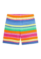 Boys - Striped Spa Terry Shorts