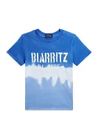 Boys - Tie Dye Cotton Jersey Graphic T-Shirt