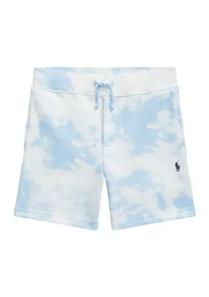 Boys 2-7 Tie Dye Print Fleece Shorts