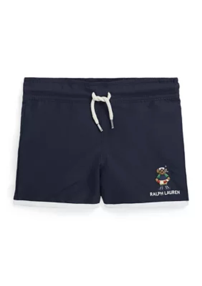 Boys 2-7 Polo Bear Swim Trunks