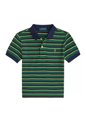 Boys - Striped Soft Cotton Polo Shirt