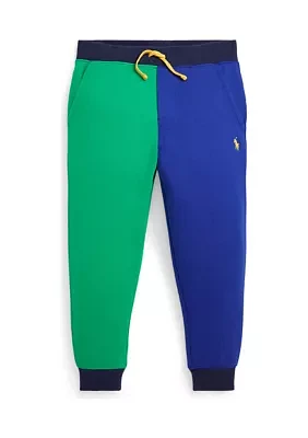 Boys 2-7 Color Blocked Double Knit Jogger Pants