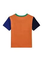 Boys - Color Blocked Cotton Jersey T-Shirt