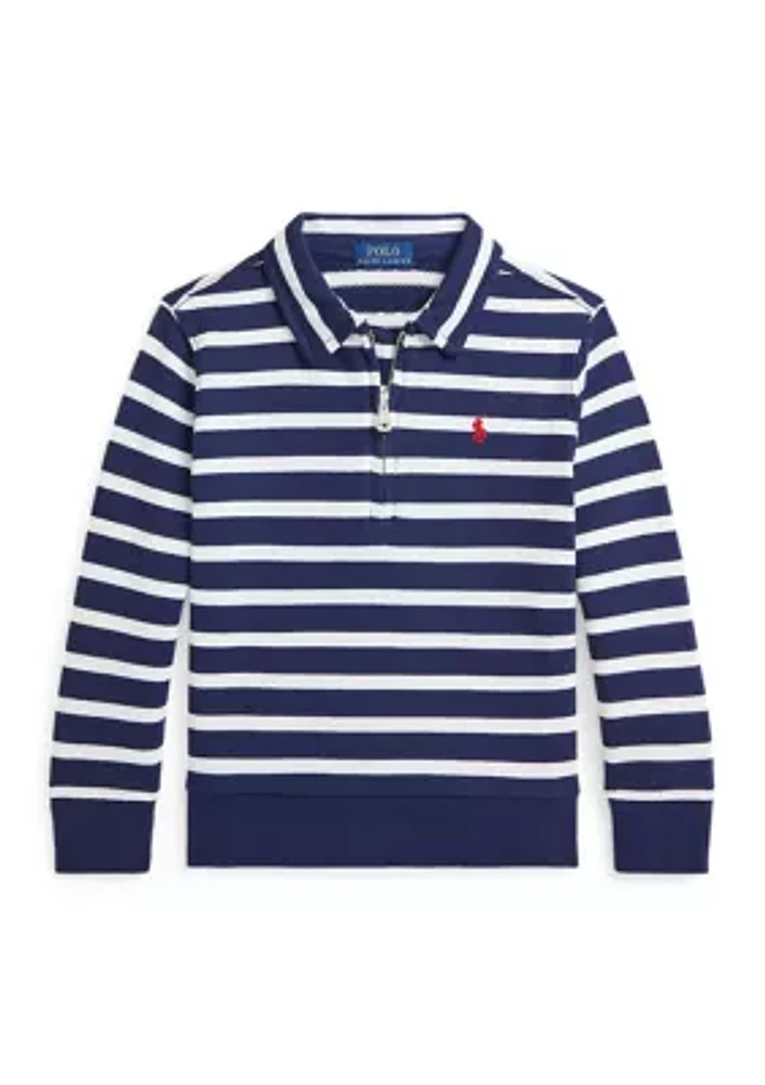 Boys 2-7 Striped French Terry Sweatshirt