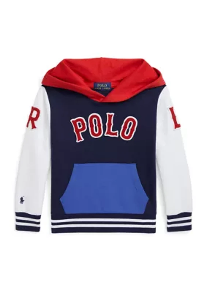 Boys 2-7 Baseball Logo Double Knit Hoodie