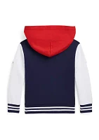 Boys 2-7 Baseball Logo Double Knit Hoodie