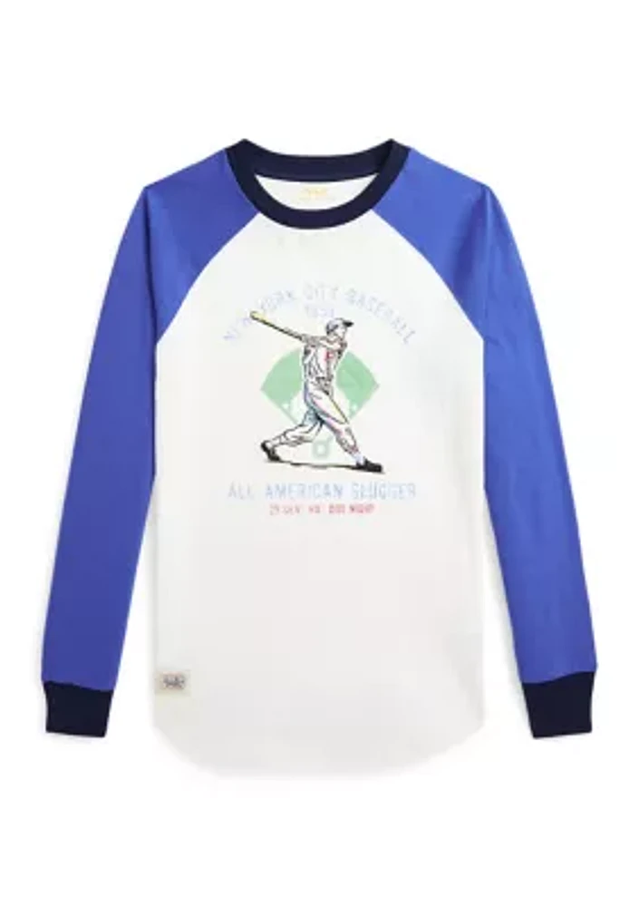 Boys 2-7 Baseball-Print Cotton Jersey T-Shirt