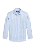 Boys - Striped Linen Shirt
