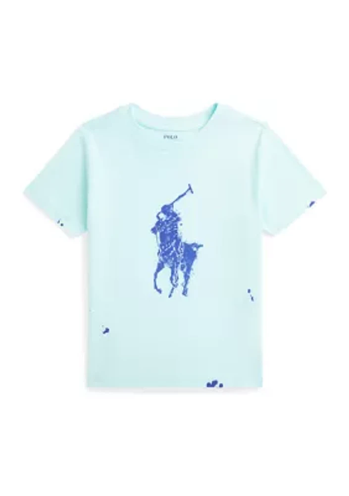 Boys 2-7 Big Pony Paint Splatter Print Cotton T-Shirt