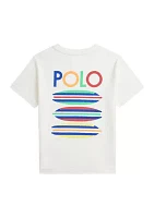 Boys - Surfboard Printed Cotton Jersey T-Shirt