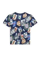 Boys - Baseball Printed Cotton Jersey T-Shirt