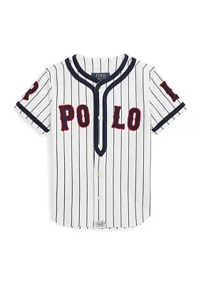 Boys - Logo Cotton Jersey Baseball Shirt