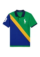 Boys 8-20 Big Pony Cotton Mesh Polo Shirt