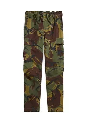 Boys - Camo Stretch Chino Cargo Pants