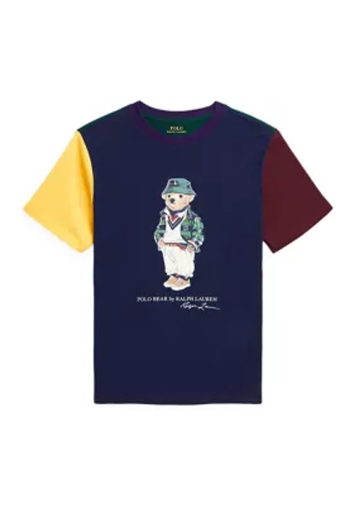 Boys 8-20 Polo Bear Color Blocked Cotton T-Shirt