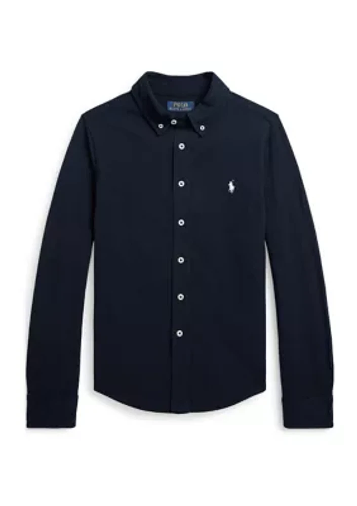 Boys - Featherweight Cotton Mesh Shirt