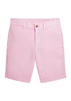 Boys 8-20 Straight Fit Linen Cotton Shorts