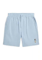 Boys - Polo Bear Cotton Mesh Shorts