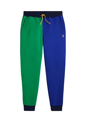 Boys 8-20 Color Blocked Double Knit Jogger Pants