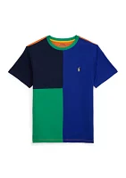 Boys - Color Blocked Cotton Jersey T-Shirt