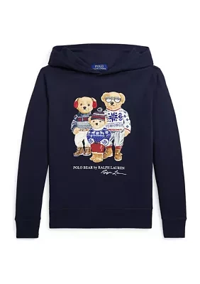 Boys 8-20 Polo Bear Family Fleece Hoodie