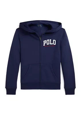 Boys 8-20 Logo Fleece Full Zip Hoodie