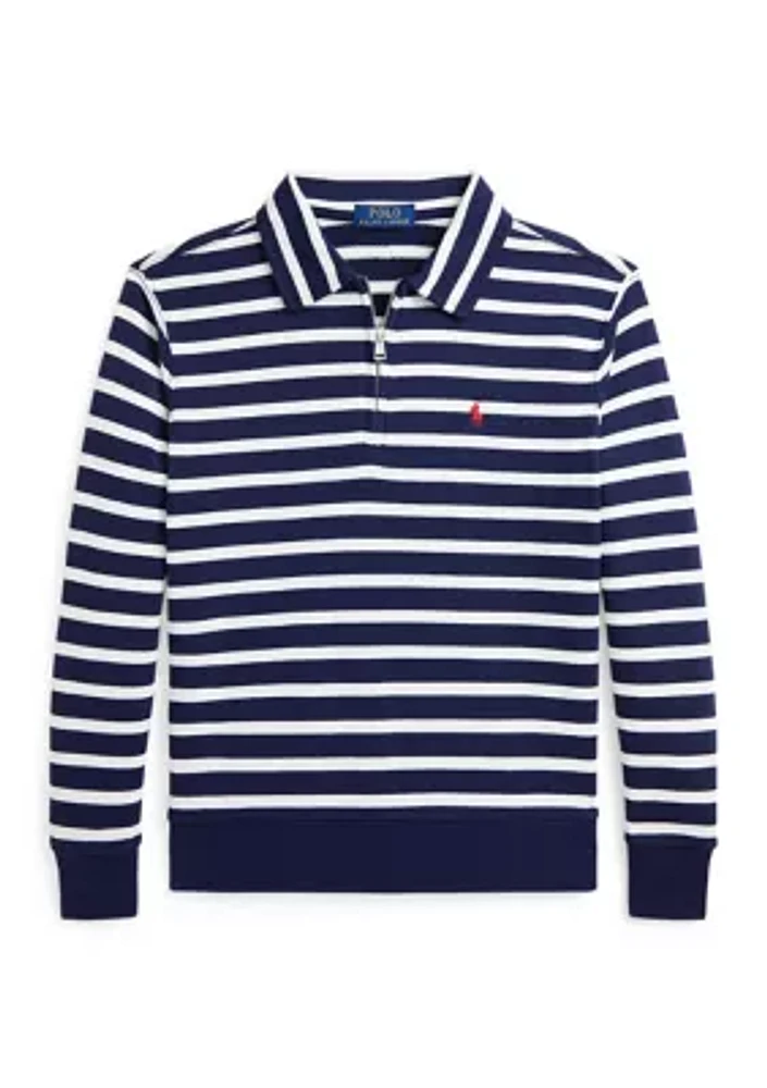 Boys 8-20 Striped French Terry Sweatshirt