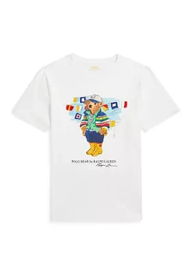 Boys - Polo Bear Cotton Jersey T-Shirt