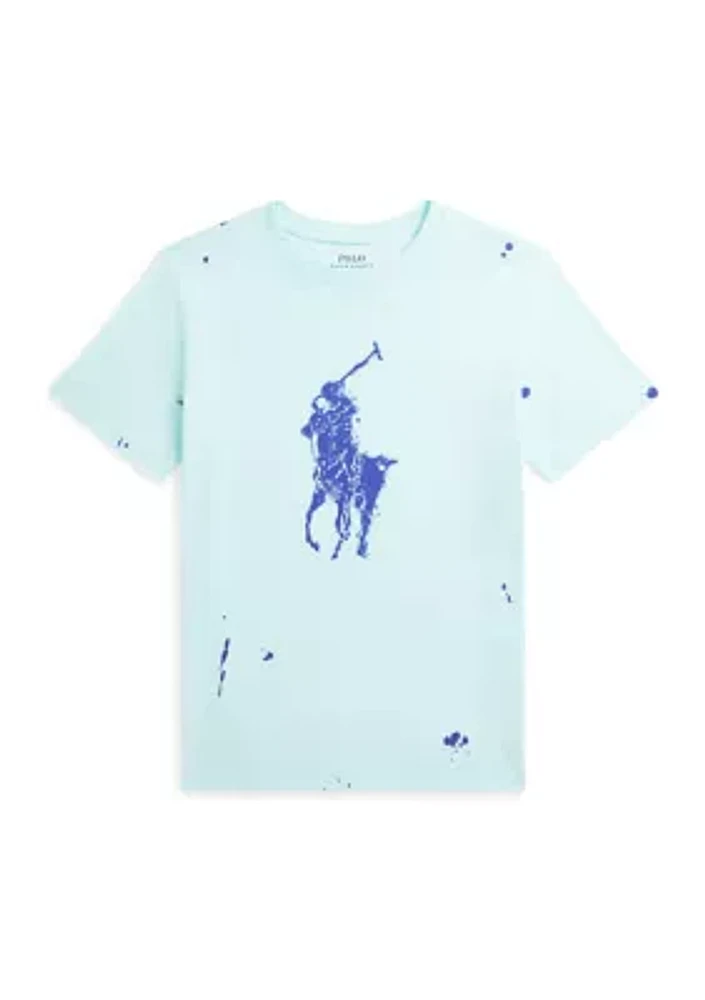 Boys 8-20 Big Pony Paint Splatter Printed Cotton T-Shirt