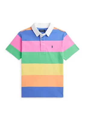 Boys 8-20 Striped Cotton Rugby Shirt