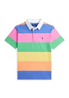 Boys 8-20 Striped Cotton Rugby Shirt