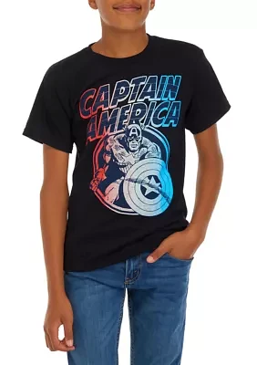 Boys 8-20 Captain America Graphic T-Shirt