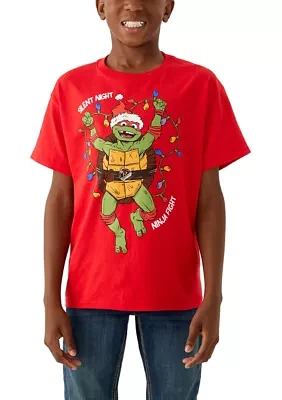 Boys 8-20 TMNT Silent Night Graphic T-Shirt