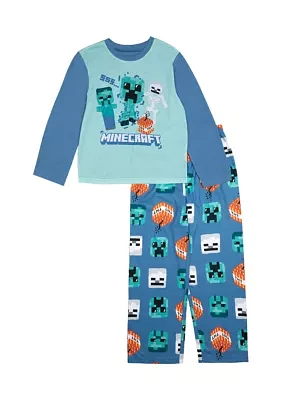 Boys 4-7 Minecraft Printed Pajama Set