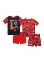 Boys 4-10 4 Piece Cotton Mario Cart Pajama Set