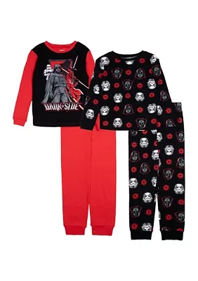 Boys 4-10 4 Piece Printed Pajama Set