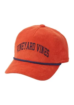 Boys 8-20 Collegiate Logo Corduroy 5 Panel Hat