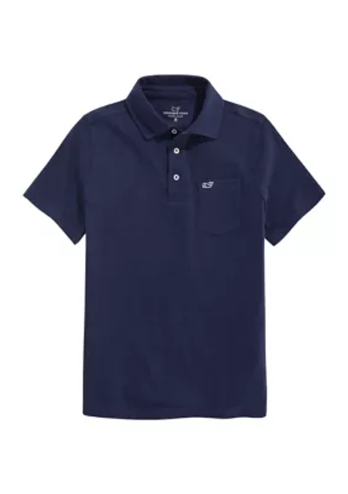 Boys 8-20 Clean Slub Jersey Polo Shirt