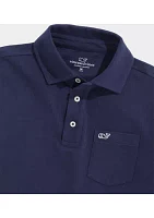 Boys 8-20 Clean Slub Jersey Polo Shirt