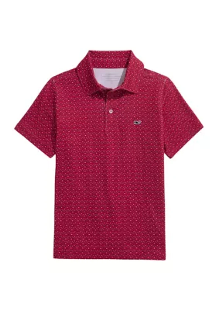 Boys 8-20 Printed Sankaty Polo Shirt