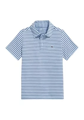 Boys 8-20 Short Sleeve Striped Polo Shirt