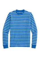 Boys 8-20 Long Sleeve Striped Pocket T-Shirt