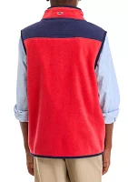 Boys 8-20 Harbor Fleece Zip Up Vest