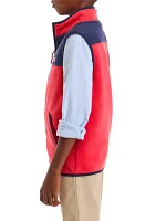 Boys 8-20 Harbor Fleece Zip Up Vest