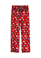 Boys 8-20 High Pile Printed Lounge Pants