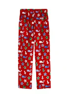 Boys 8-20 High Pile Printed Lounge Pants