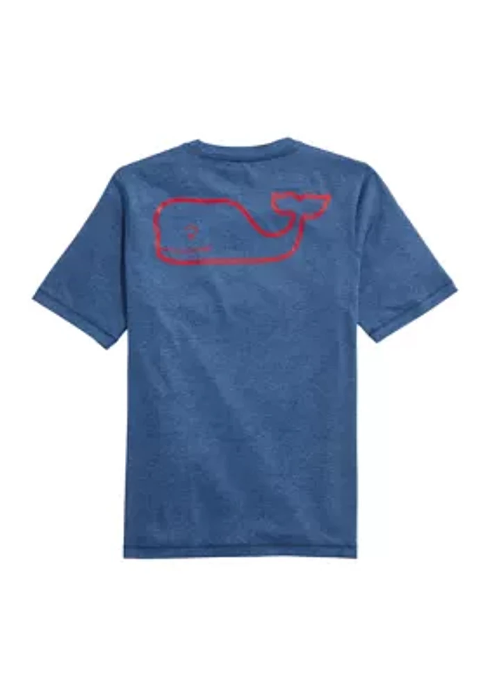 Boys 8-20 Short Sleeve Whale Harbor Graphic T-Shirt