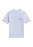 Boys 8-20 Flag Whale Short Sleeve T-Shirt