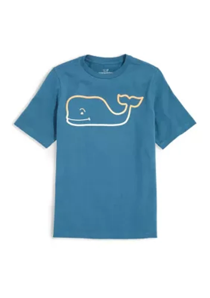 Boys 8-20 Puff Whale Short Sleeve Graphic T-Shirt