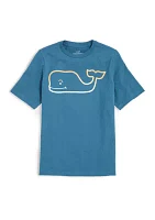 Boys 8-20 Puff Whale Short Sleeve Graphic T-Shirt